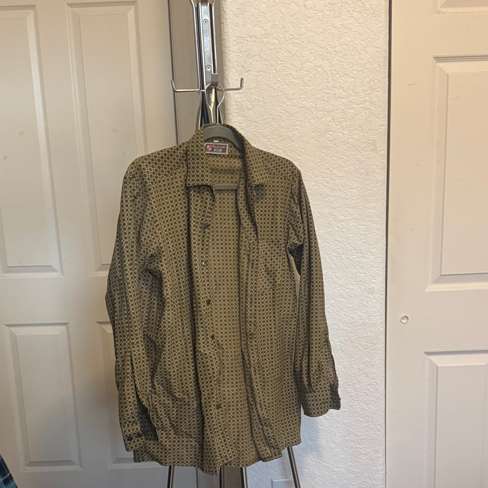 Men's Olive Patterned Jacket